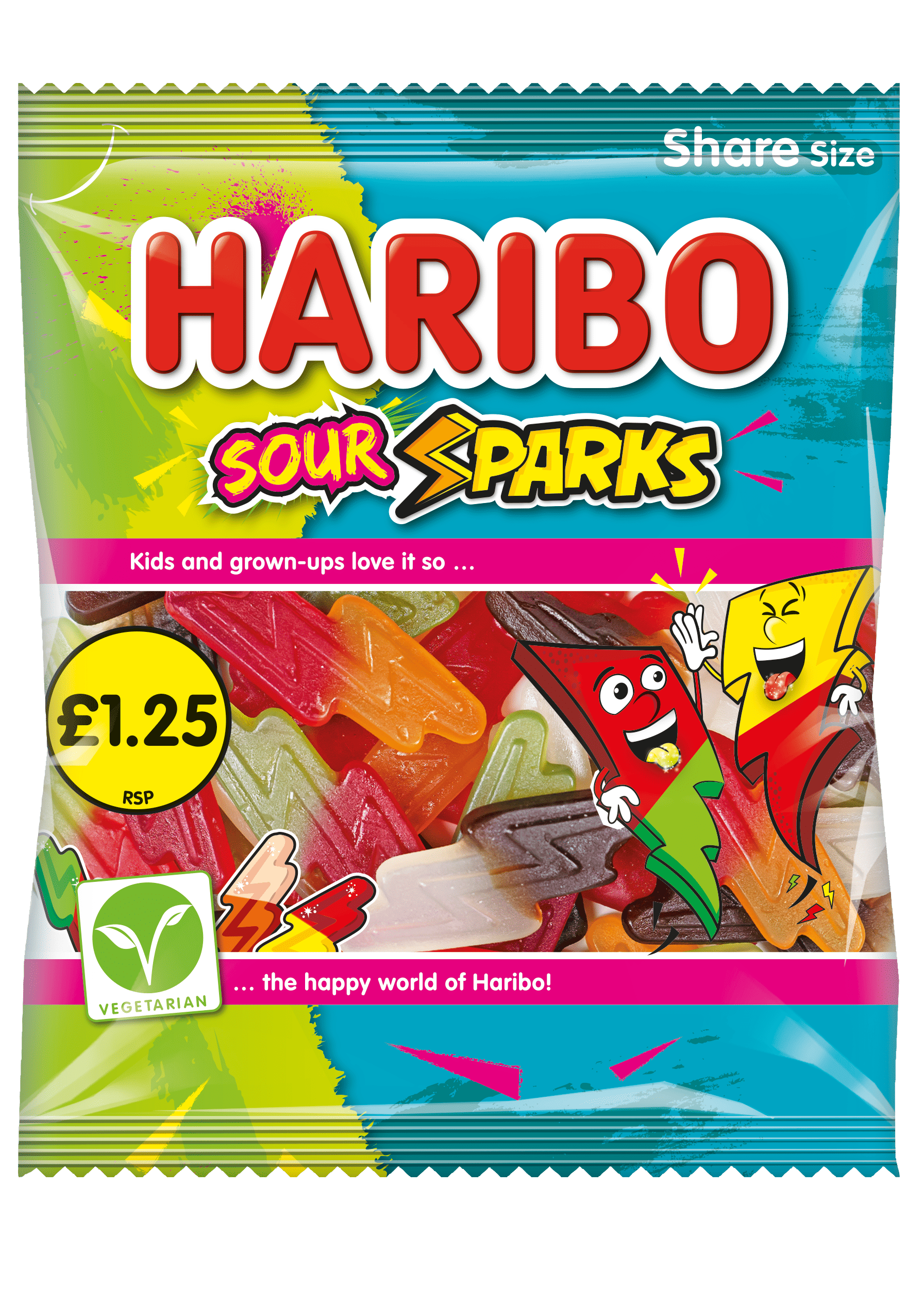 Haribo Sour Sparks 140g £1.25 PMP