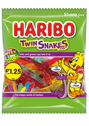 Haribo Twin Snakes 140g £1.25 PMP