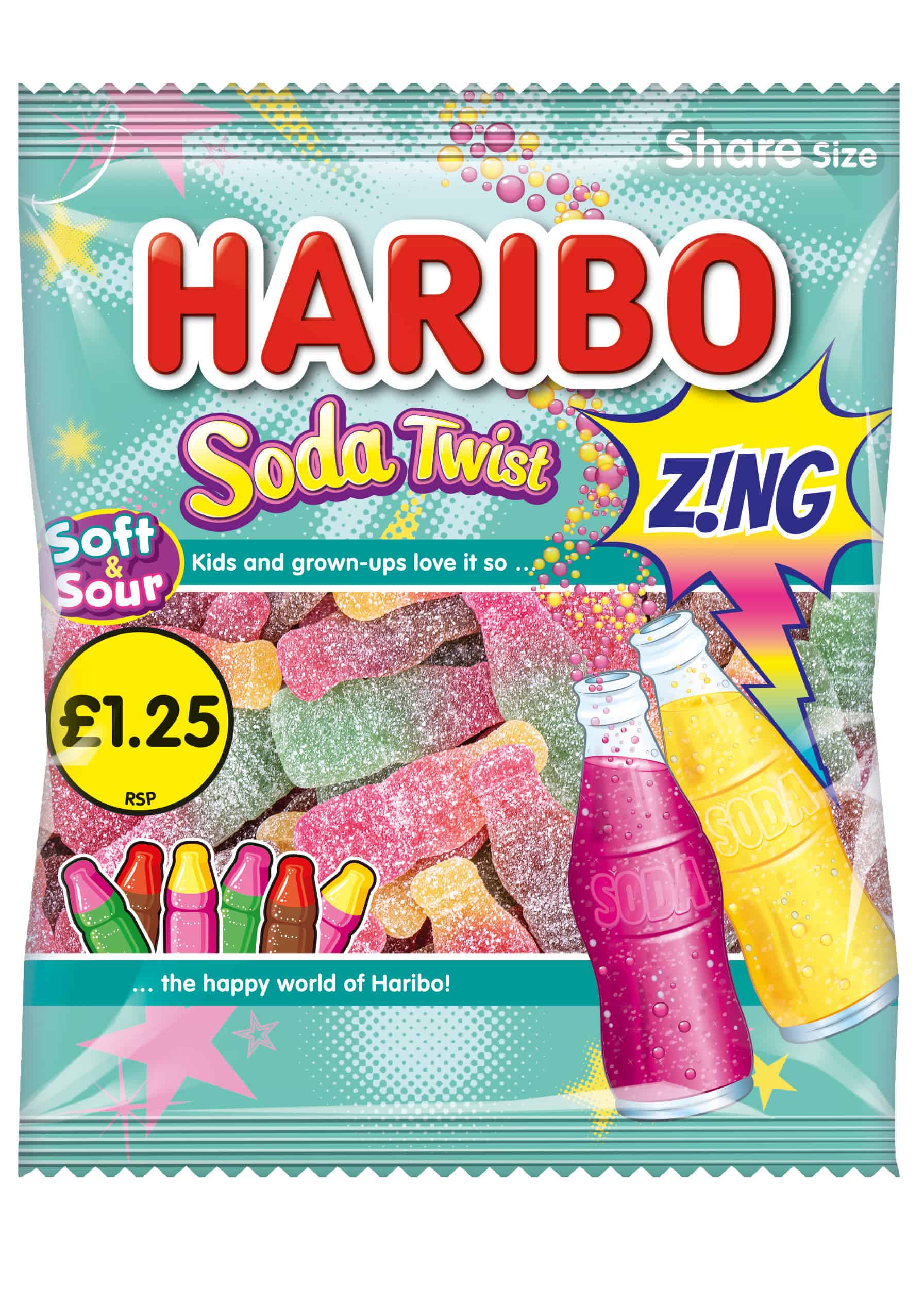 Haribo Soda Twist Z!ng 140g £1.25 PMP