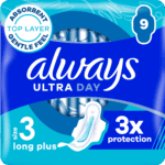 Always Ultra Sanitary Towels Day Wings 9's from Harrisons Direct