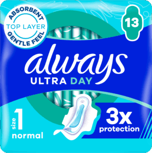 Always Ultra Sanitary Towels Normal Plus With Wings 13's from Harrisons Direct