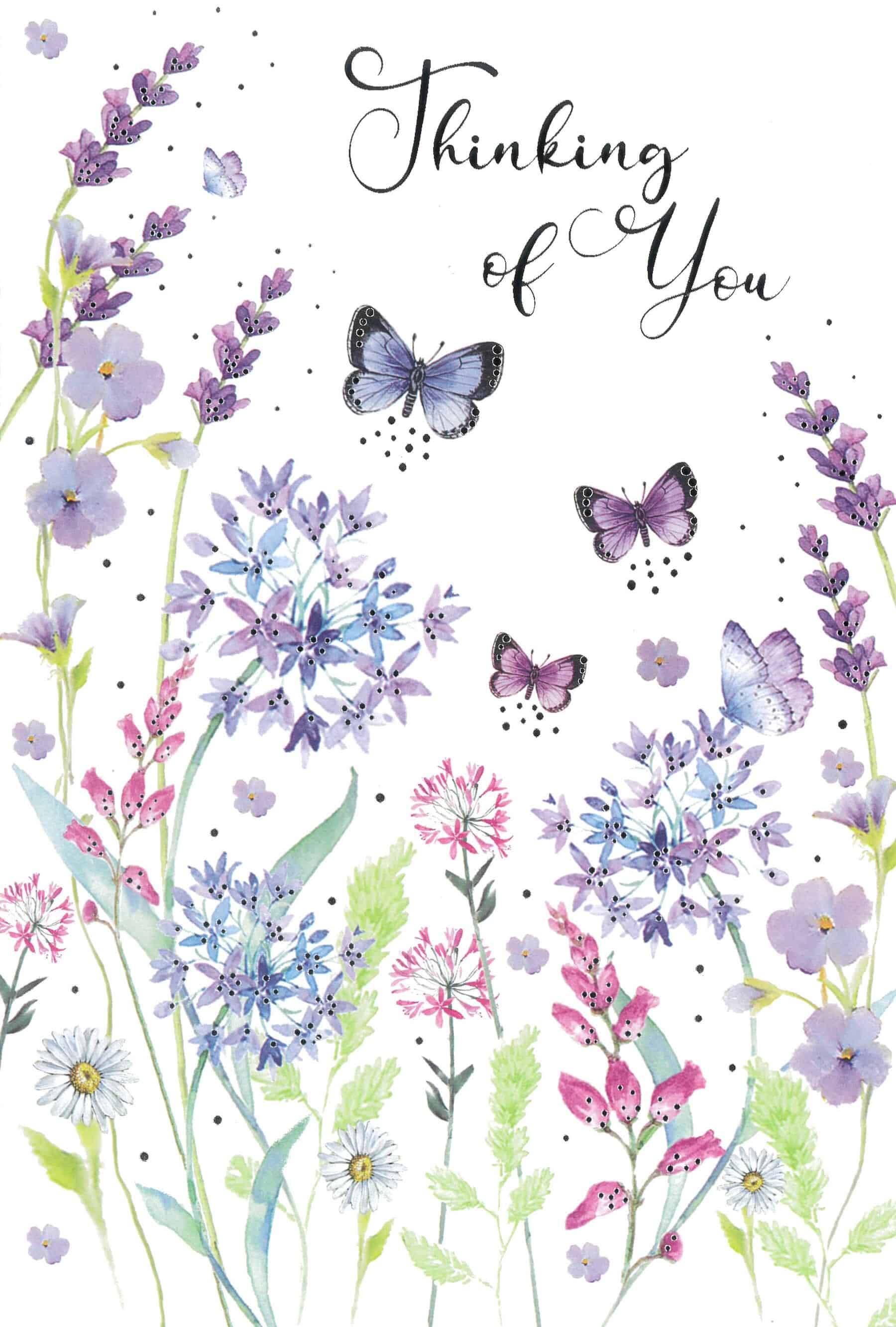 Thinking Of You Card Meadow Flowers from Harrisons Direct