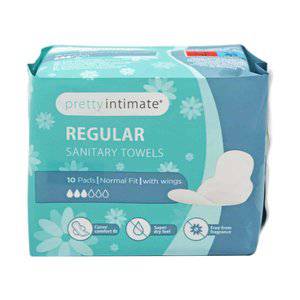 Pretty Intimate Sanitary Towels Regular 10's