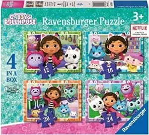 Ravensburger Gabby's Dollhouse 4 In A Box Jigsaw Puzzle