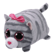 TY Teeny Tys - Cassie the Grey Cat 3.5"
