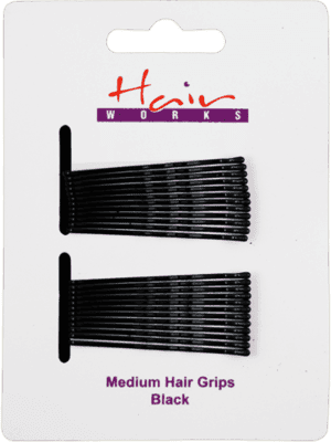 Hair Grips Medium Black