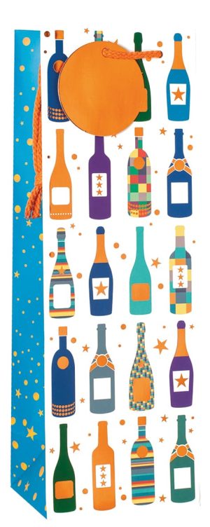 Gift Bag Bottle - Wine Bottles W125 x H365 x D100mm