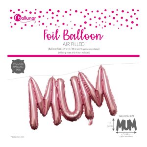 Mother's Day Mum Foil Balloon In Pink