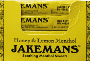 Jakemans Soothing Menthol Sweets Stickpack - Honey & Lemon 41g