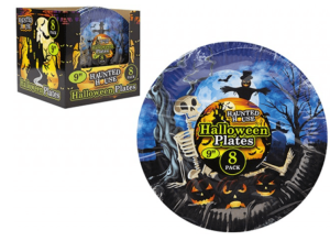 Halloween Paper Plates 7" Graveyard Design Pack of 10
