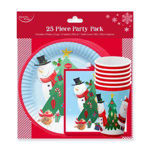 Wholesale Christmas 25 Piece Cute Party Pack from Harrisons Direct