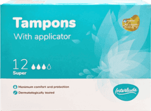 Interlude Tampons Super With Applicator 12's