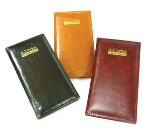 Slim Executive Padded Address Book 3 Assorted Colours