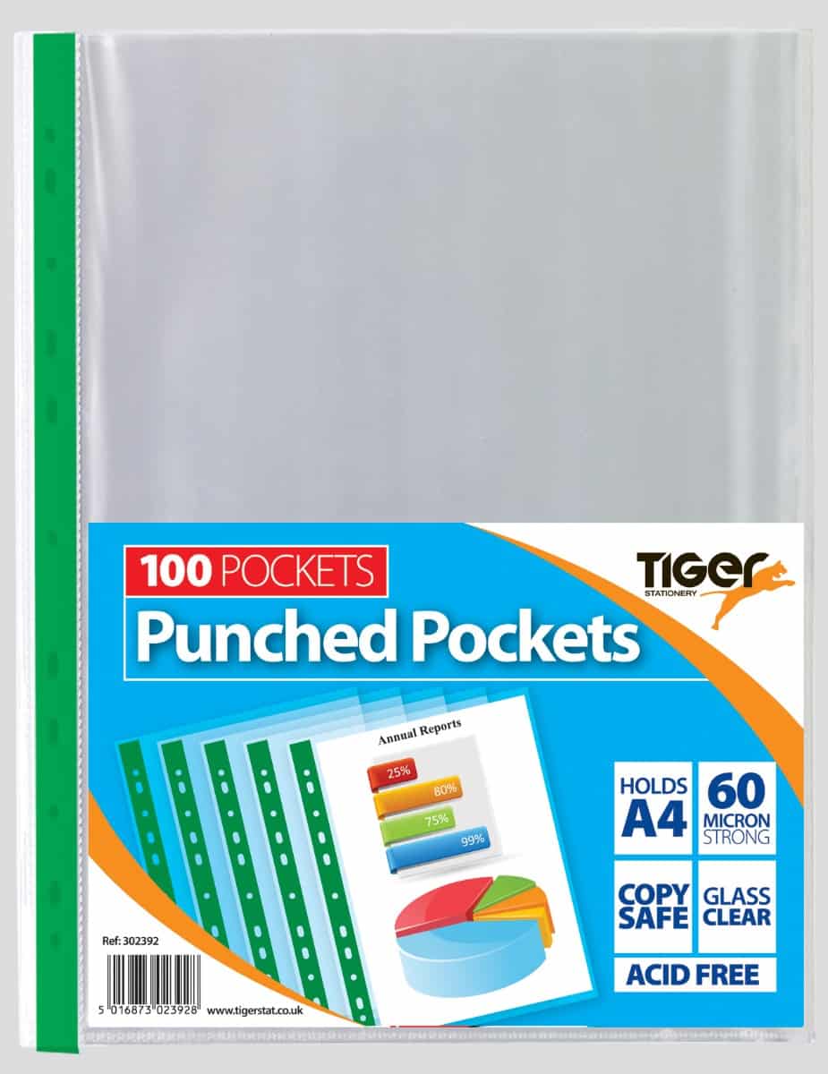 Punch Pockets 60 Micron Pack of 100