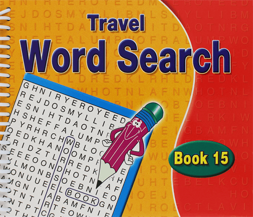 Spiral Bound Travel Wordsearch Book 4 Titles 175mmx144mm 152 Pages