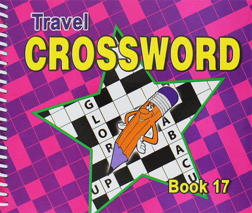 Spiral Bound Travel Crossword Book 4 Titles 175mmx145mm 168 Pages