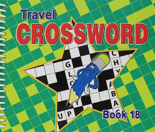 Spiral Bound Travel Crossword Book 4 Titles 175mmx145mm 168 Pages