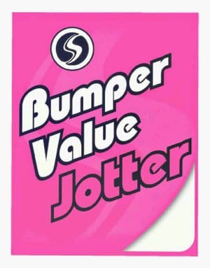 Bumper Value Jotter Pink