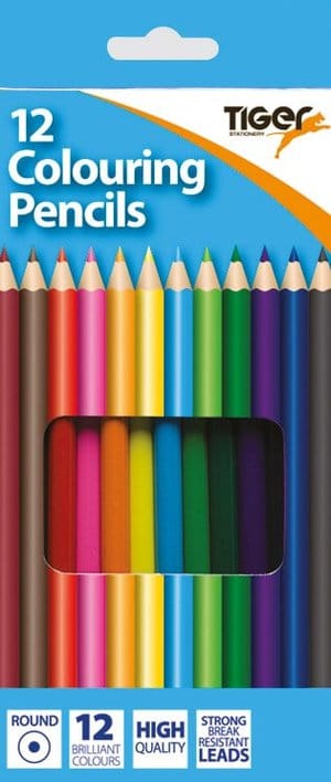 Full Length Colouring Pencils Hang Pack 12's