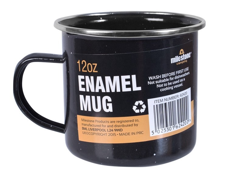 Milestone Camping Enamel Cup 12oz