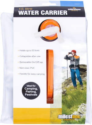 Milestone Camping Folding Water Carrier 15Ltr