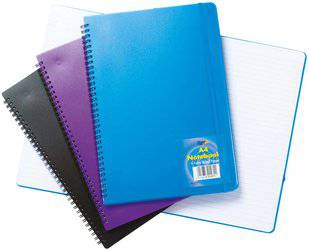 A4 Polypropylene Cover Notebook