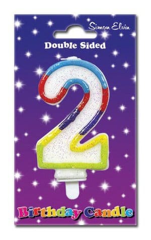 Number 2 Cake Candle