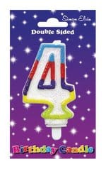 Number 4 Cake Candle