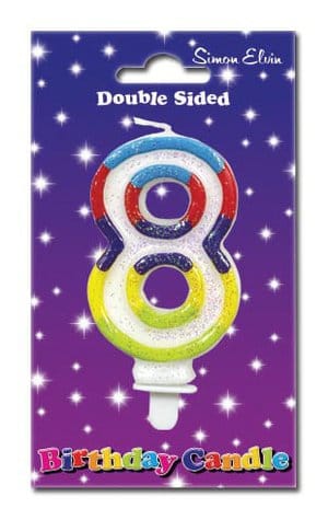 Number 8 Cake Candle