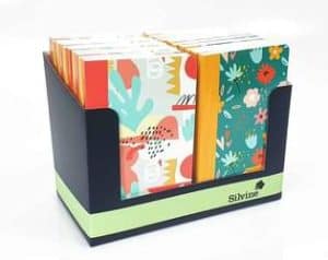 Silvine Hearts & Flowers Notebook 4 Assorted Designs CDU