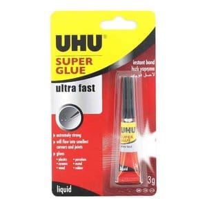 UHU Super Glue Liquid 3g Hang Pack