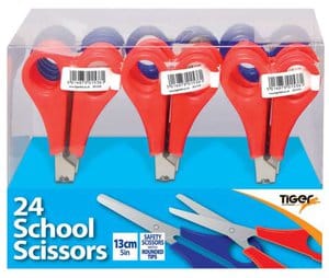 Children's Safety Scissors 13cm/5" Assorted Colours CDU