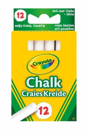 Crayola White Anti-Dust Chalk 12's