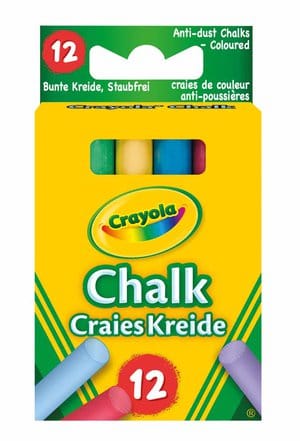 Crayola Coloured Anti-Dust Chalk 12's