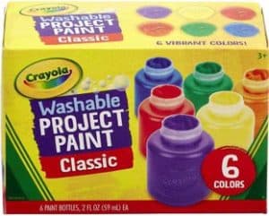 Crayola Washable Kids Paints 6 Colours