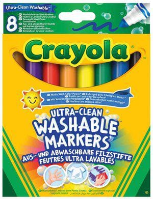 Crayola Ultraclean Washable Broad Markers Hang Pack 8's