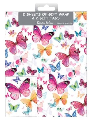 Packed Wrap 2 Sheets & 2 Tags - Traditional Female