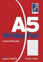 Office Style Ruled Writing Pad A5 100 Sheets
