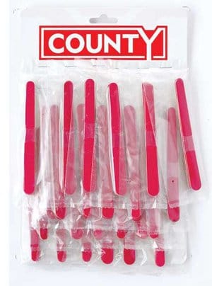 County Carded Emery Boards 4.5" 5's