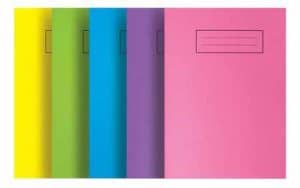 Silvine Exercise Book A5 5 Assorted Bright Colours