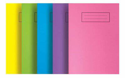 Silvine Exercise Book A5 5 Assorted Bright Colours