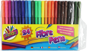 Fibre Tip Pens Hang Pack 24's