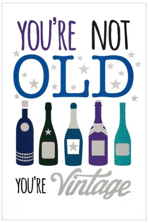 Birthday Card - Open Vintage - Word Play By Simon Elvin