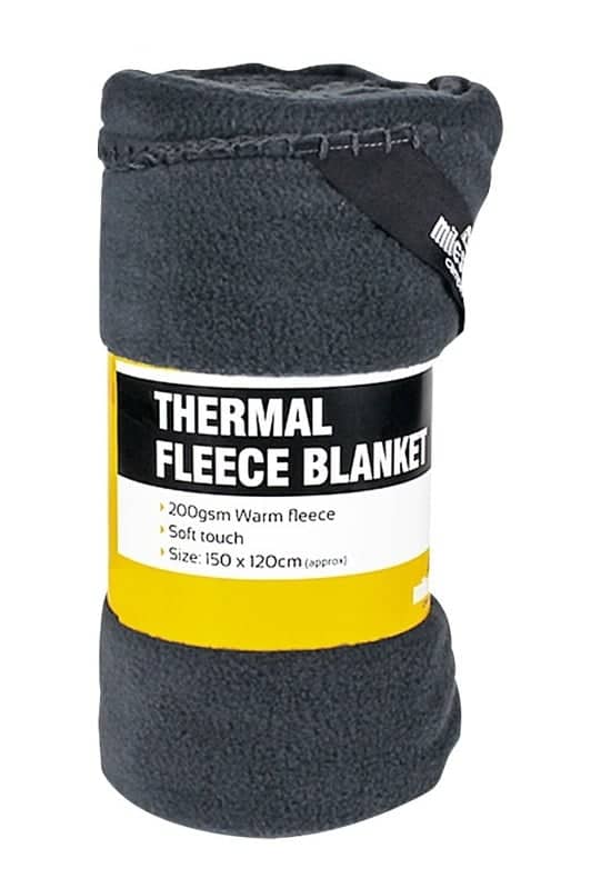 Milestone Camping Thermal Polar Fleece Blanket 150 x 120cm