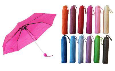 Umbrella Compact Bright Coloured Assortment