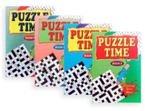 A5 Puzzle Time Book 4 Titles 144 Pages