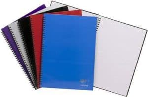 A4 Feint Ruled Spiral Notebook