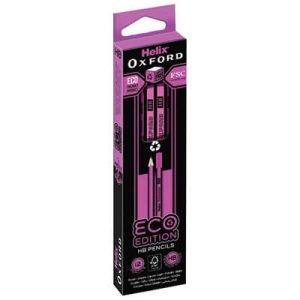 Helix Oxford ECO HB Pencils Pink 12's