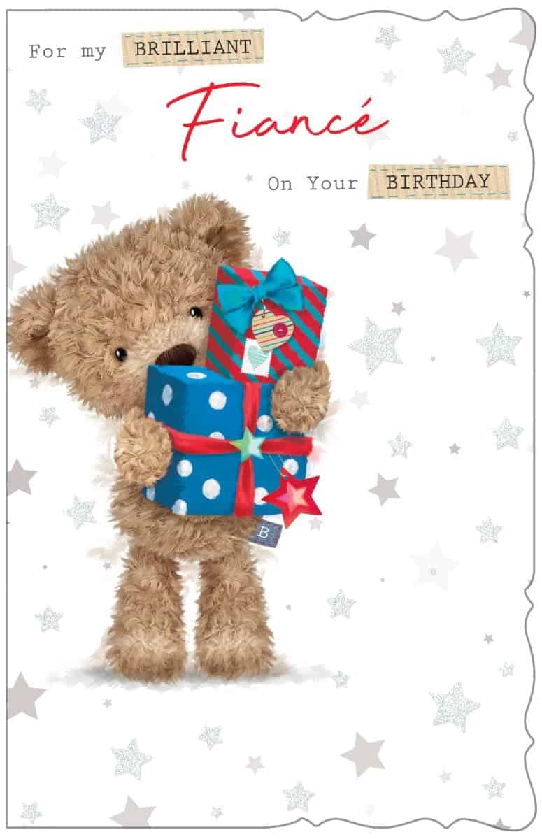 Birthday Card Fiancé Size 274mm x 177mm