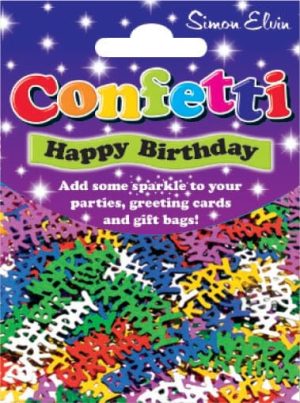 Confetti Happy Birthday Assorted Colours